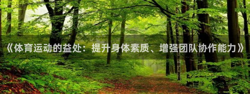 J9官方正版app代理：《体育运动的益处：提升身体素质、增强